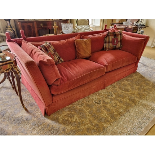 214 - A Magnificent large Parker Knoll style three seater Sofa. W 250 x D 100 x SH 44 x BH 80 cm approx.