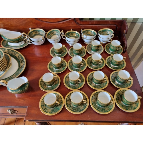 259 - A very substantial Aynsley bone china Dinner and Tea Service in imperial pattern.