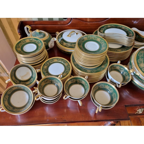 259 - A very substantial Aynsley bone china Dinner and Tea Service in imperial pattern.