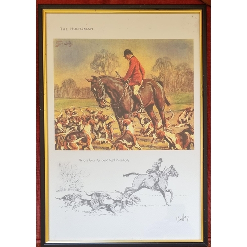 261 - A pair of Snaffles coloured Prints. 'Merry England and Worth a guinea a minute' and 'The 'oss loves ... 