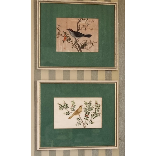 276 - A good set of seven Oriental Watercolours on Silk.
18 x 14 cm approx.