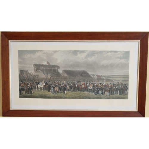 358 - After Barraud. A coloured Print of Punchestown. 1868 Royal visit. After an engraving by Sahgar. In a... 