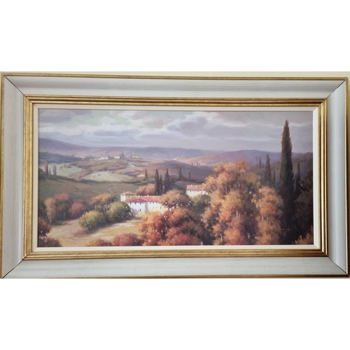 386 - A 20th Century Oil on Board of a Tuscany scene by Vera Oxley. Indistinctly signed LR. In a good pain... 