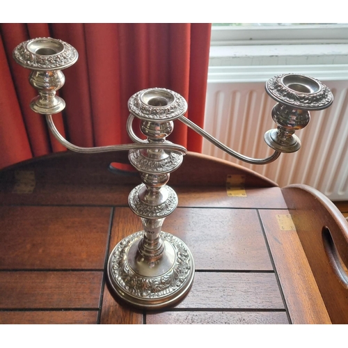 249A - A single twin branch Candelabra.
W 32 x H 32 cm approx.