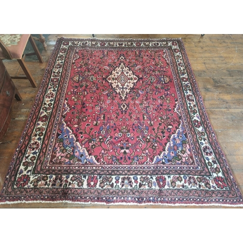 822 - A good Persian Carpet with unique medallion  design. 253 x 194 cm approx.