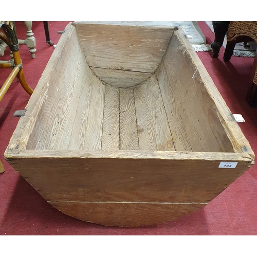 143 - A good 19th Century Dough Bin. 96 x 51 cm approx.