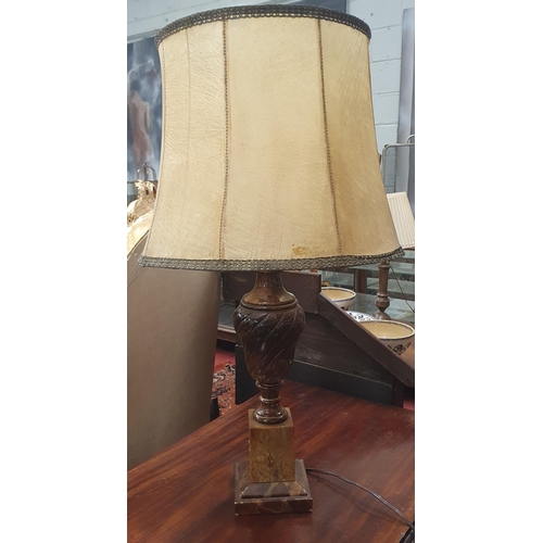 320 - A good Alabaster Table Lamp of classical form. H 53 cm approx.