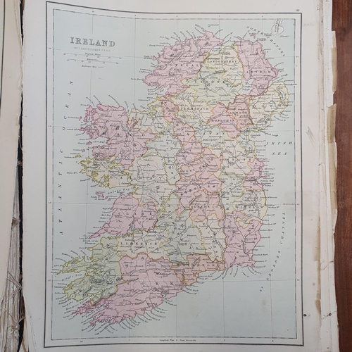 387 - A 19th Century The International Atlas and Geography with modern, historical, classical and physical... 