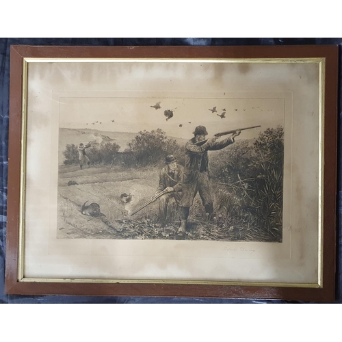 594 - A good set of 19th Century Shooting Prints after Charles Whymper. 'Duck shooting, Woodcock shooting,... 