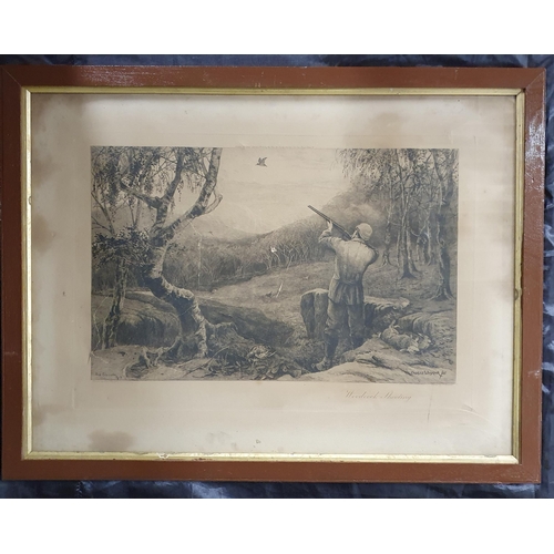 594 - A good set of 19th Century Shooting Prints after Charles Whymper. 'Duck shooting, Woodcock shooting,... 