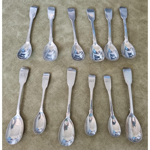 944 - A good quantity of Irish Silver Spoons, various dates from the early 1800's and makers to include Th... 