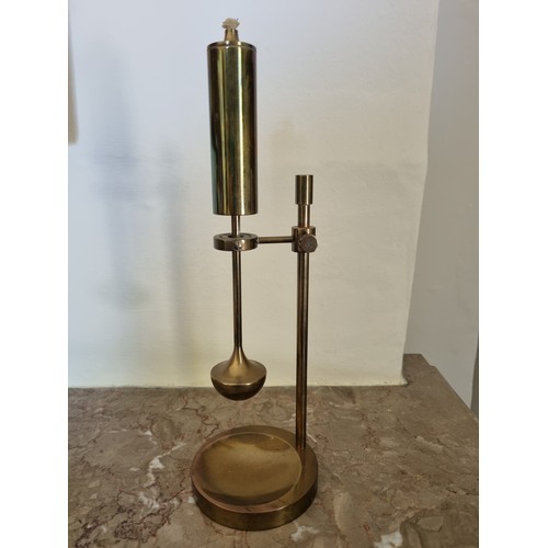 63A - An unusual Brass oil Light.