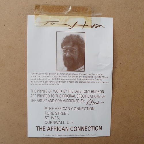 668 - A well framed Print of an African Scene after Tony Hudson.