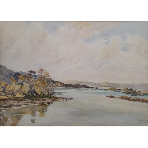 885 - 'Bantry Bay' view from Eccles Hotel Glengariff Cork . Signed  Pelly.