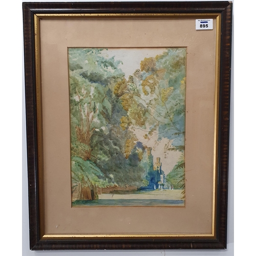895 - A 19th Century Watercolor .