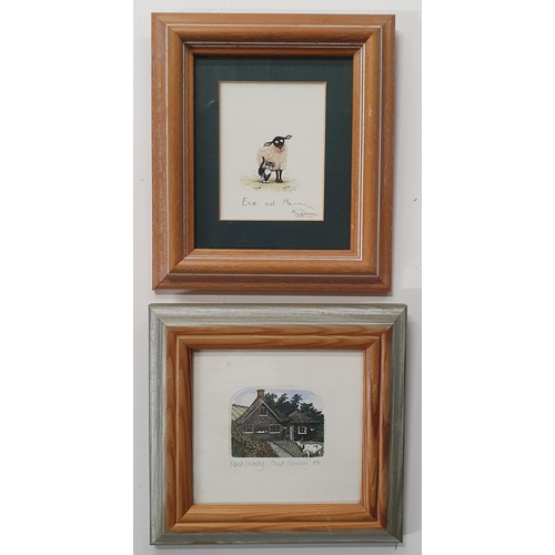 904 - A mixed group of Pictures, Watercolours, Engravings and Prints.