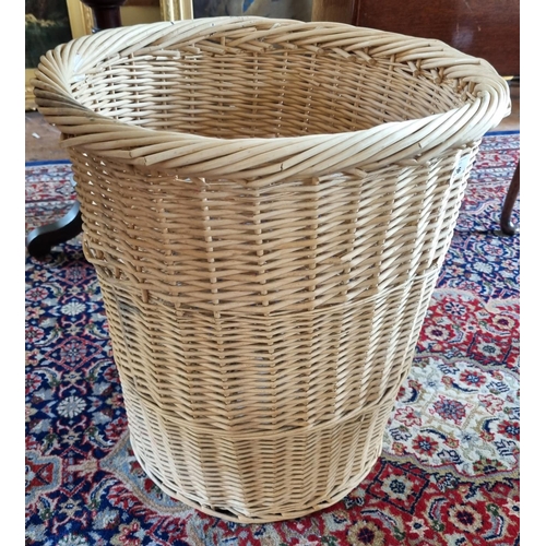 425 - A large Wicker Basket. Diam47 x H54cm approx.