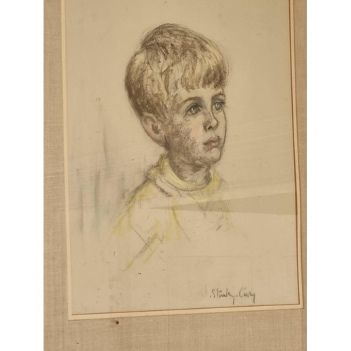 328 - A good quantity of Pictures to include a Pastel of a young boy, Looney Tunes coloured print, two col... 