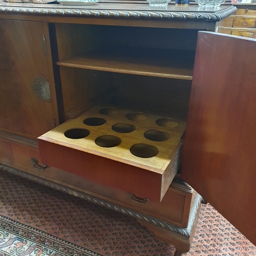 352 - A good early 20th Century Mahogany Sideboard with fully fitted interior brass mounted plates, rope e... 