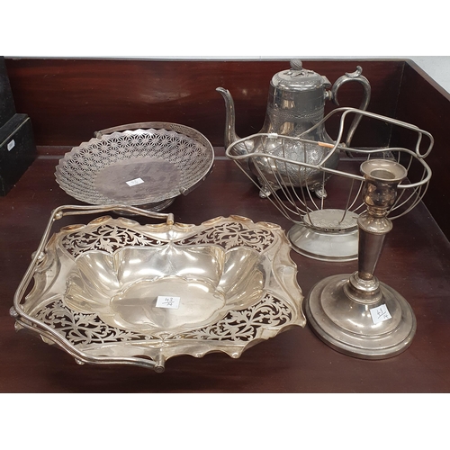 463 - A large quantity of Silver Plated items.