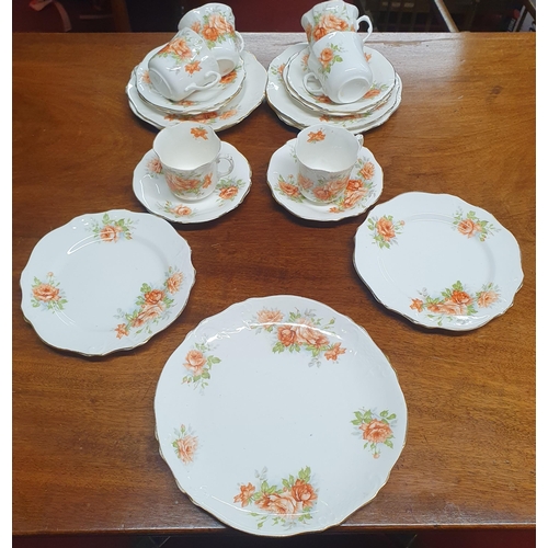 508 - A Minton 'White Fife' part Tea set along with a 19th Century part Tea set .