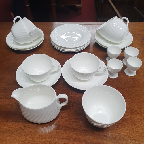 508 - A Minton 'White Fife' part Tea set along with a 19th Century part Tea set .