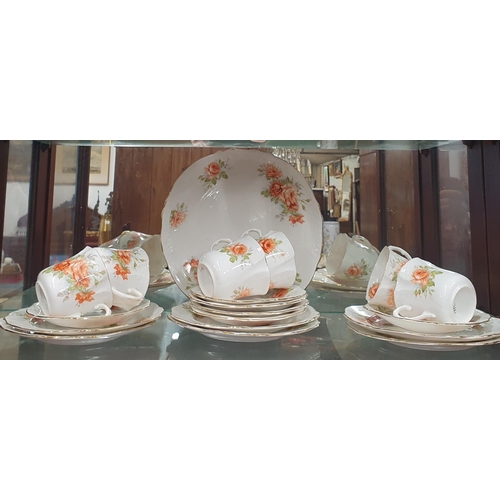 508 - A Minton 'White Fife' part Tea set along with a 19th Century part Tea set .