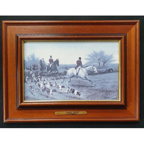 519 - A Group of 6 framed pictures to include Engraving, prints and silk print .
H 40 x W 34 cm approx.