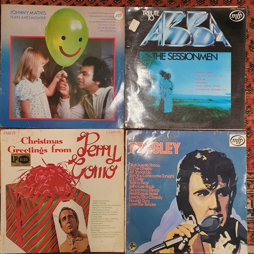 522 - A Murphy's Vinyl Record player along with 2 boxes of records. Mixed lot Mainly Oldies ,Irish and Mus... 