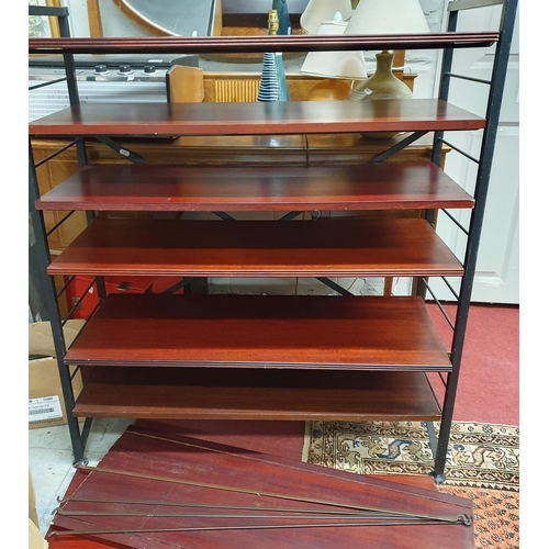 500 - An eight shelve Laddered open Bookcase.
with side rails and matters base . Can also be doubled up wi... 