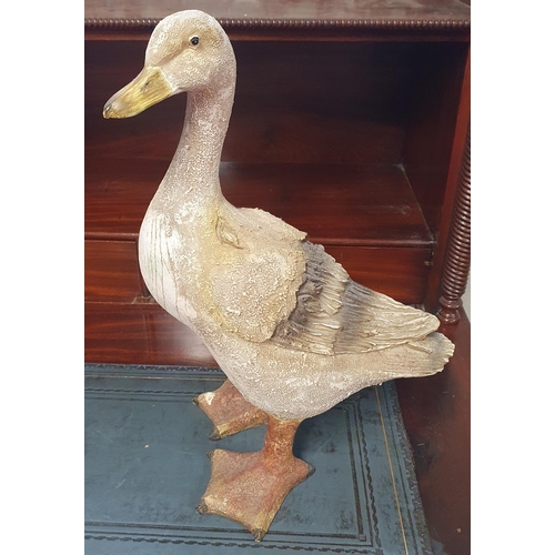 530 - A Group of decorative items to include , A large duck , picture frames ,painted  lead mini farm set ... 