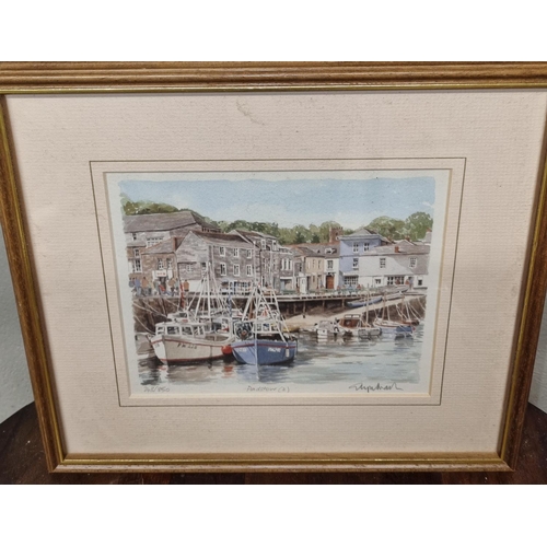 912 - A coloured Print of Padstow.