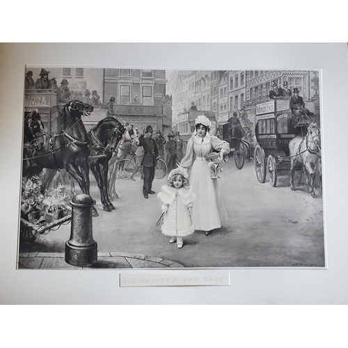 953 - A large black and white Print 'His Majesty The Baby' along with a Limited Edition artists Proof Prin... 