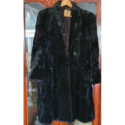 388 - A Vintage sheared Beaver Fur Coat by Steiner's of Pennsylvania USA . Approx size 8/10.