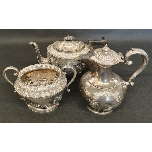 284 - A large quantity of Silver Plate to include  Trays, Teaset, Serving Dishes etc.