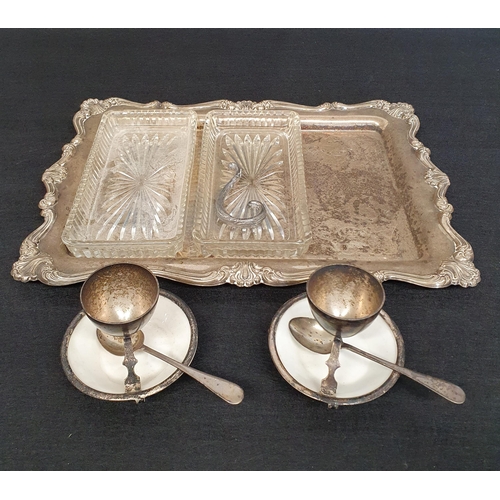 284 - A large quantity of Silver Plate to include  Trays, Teaset, Serving Dishes etc.