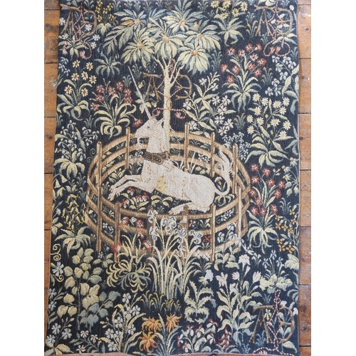 313 - A Tapestry Panel depicting a Unicorn. 60 x 90cm approx.