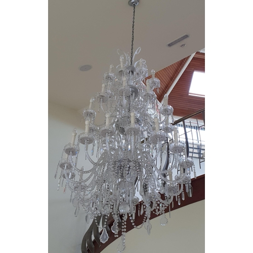 487 - A Magnificent Crystal Chandelier, over 7 FT High , 36 Branch 3 tiered. Initially purchased for over ... 