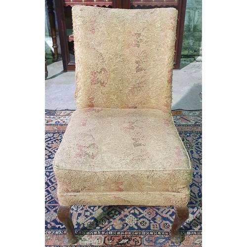 977 - An upholstered Bedroom Chair .