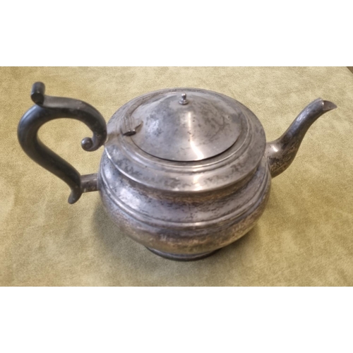 456 - A very heavy Birmingham Silver tea Pot, Roberts & Dore 1903, total weight 569 gms approx (etched).