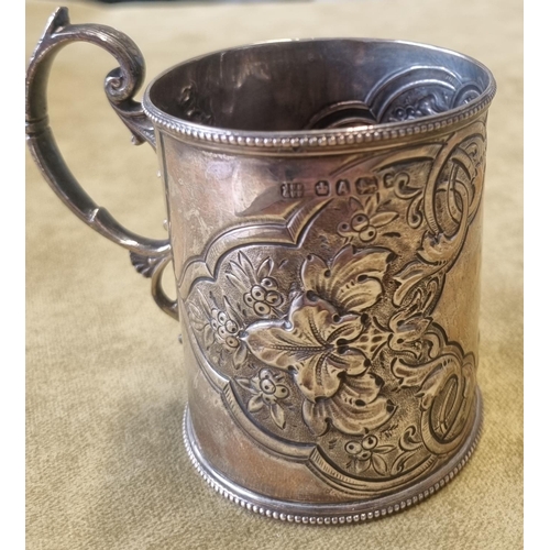 457 - A Sheffield Silver Tankard, J F F & F F, 124 gms approx.