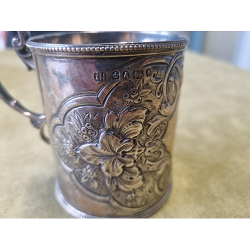 457 - A Sheffield Silver Tankard, J F F & F F, 124 gms approx.