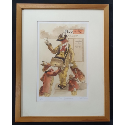 54 - A good pair of limited edition coloured Prints 'The Bookmaker' and 'The Winner'. Signed in the margi... 