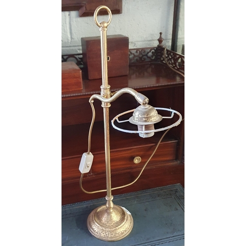 64 - A good Brass effect Desk Lamp.