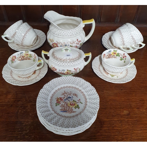 90 - Two part sets of Delftware to include Royal Albert bone china and Royal Doulton Grantham wares.