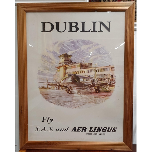 592 - Dublin, Fly SAS Airlines coloured advertising Print.
90 x 70 cm approx.