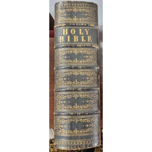 892 - A good 19th Century Holy Bible translated from the Latin Vulgate by The Rev, George Leo Haydock, Ful... 