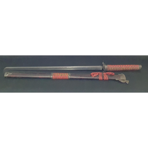 30 - A Good Metal Prop Sword .
Length 100 cm approx.