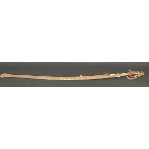 36 - A Good Metal Prop Sword .
Length 110 cm approx.