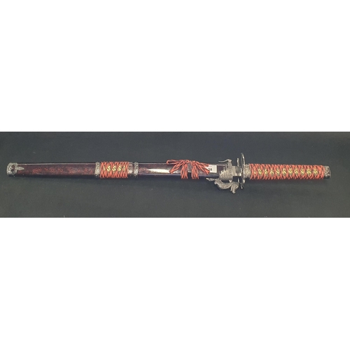 38 - A Good Metal Prop Sword .
Length 80 cm approx.